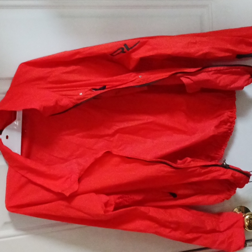 Orange running jacket